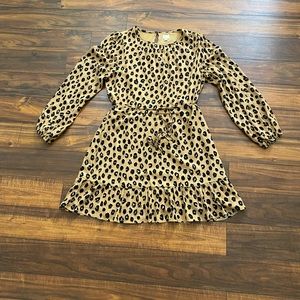 L A New Day Animal Print Above the Knee Dress